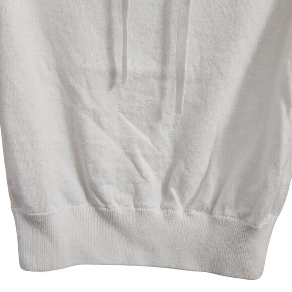 Minnie Rose Sweater XS White Cotton Cashmere Blend Longsleeve Lightweight - Picture 3 of 9